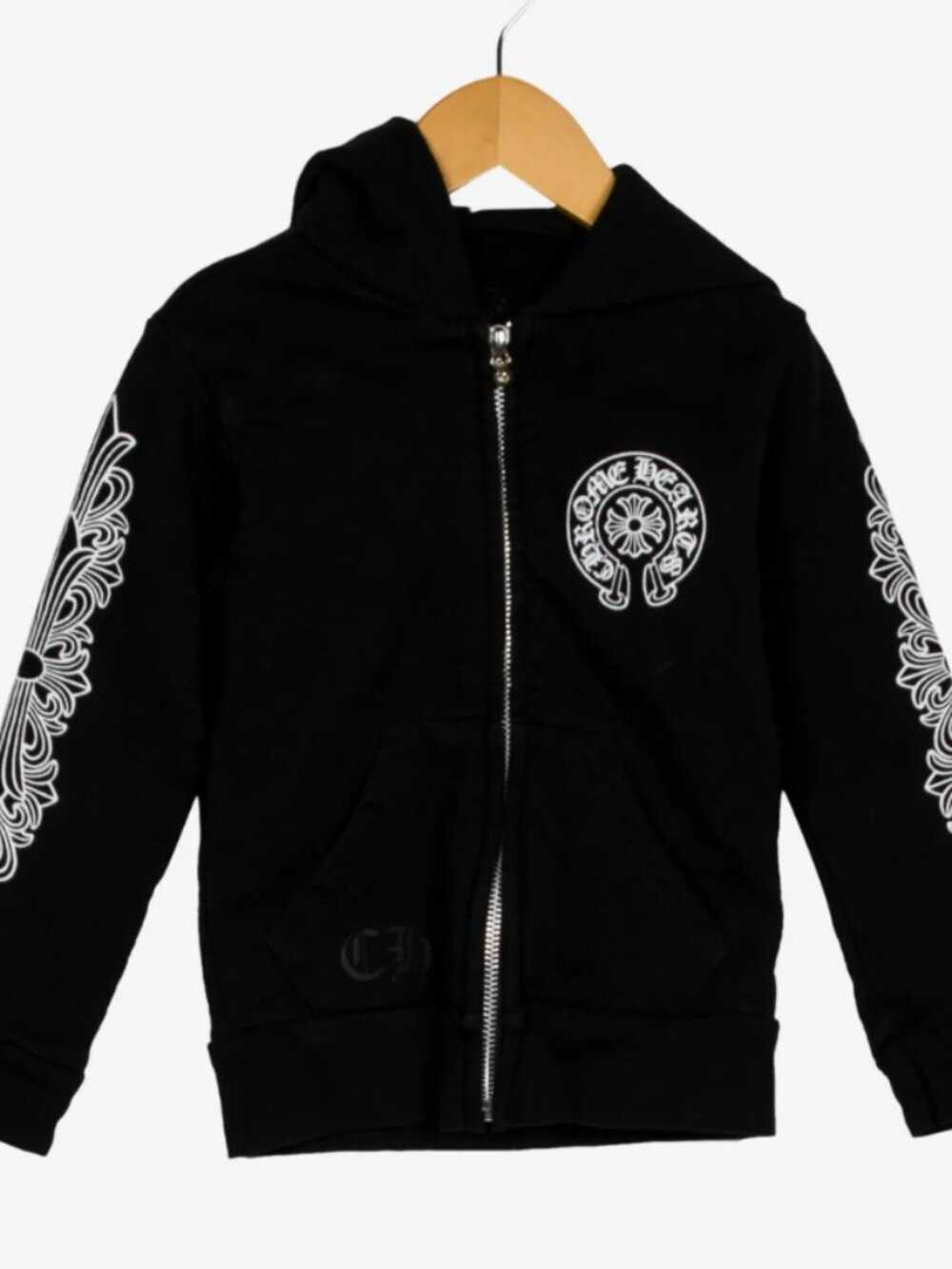 Chrome Hearts - Toddler Horseshoe Logo Zip-Up Hoodie - 2T